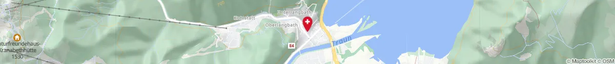 Kartendarstellung des Standorts für Apotheke Zum Schutzengel in 4802 Ebensee